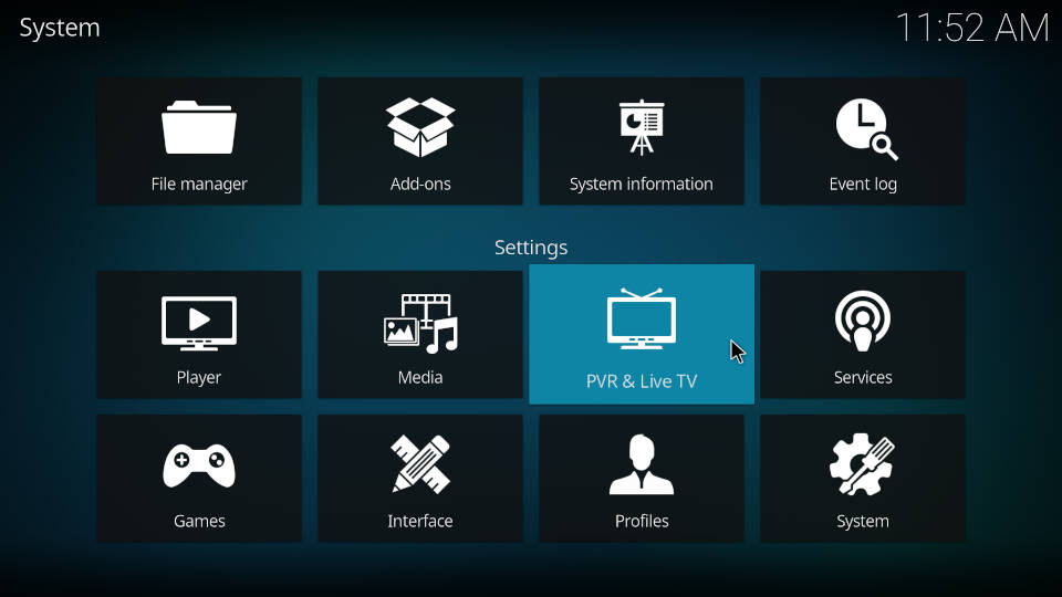 PVR IPTV Simple Client - Reload Channels and EPG - Step 2
